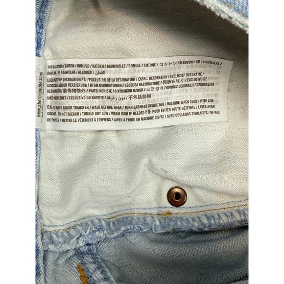 Abercrombie & Fitch Riped Low Rise Slim Boyfriend Jeans Sz 26 - Picture 5 of 6